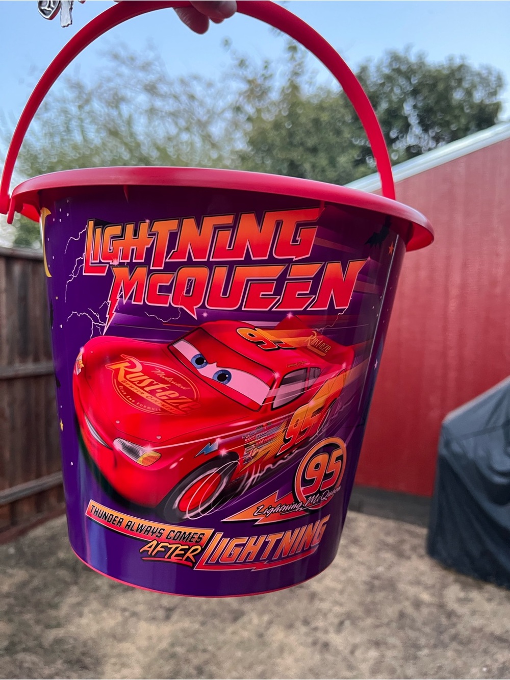 Disney Lightning McQueen Purple & Red Party Bucket